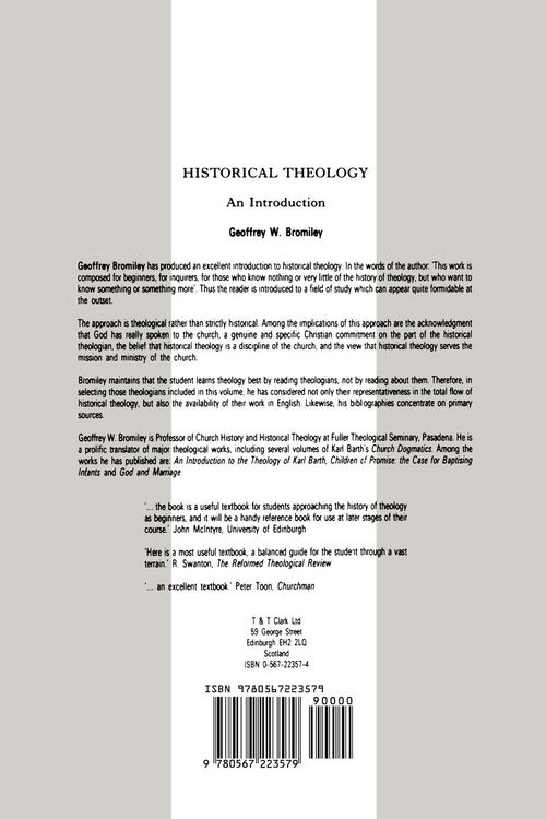 Produktbild: Historical Theology