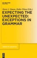 Produktbild: Expecting the Unexpected: Exceptions in Grammar
