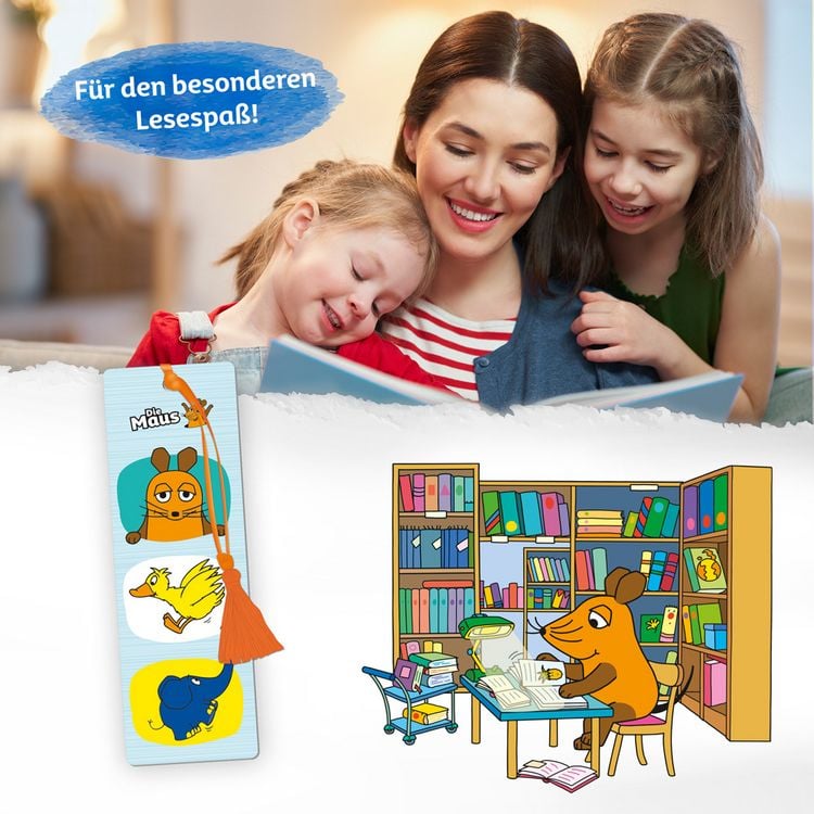 Produktbild: Tr&ouml;tsch Die Maus 3D-Lesezeichen Maus und Freunde