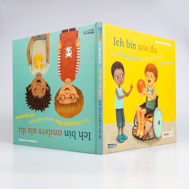 Produktbild: Ich bin anders als du &ndash; Ich bin wie du: Das riesengro&szlig;e Wende-Bilderbuch mit Spieltipps