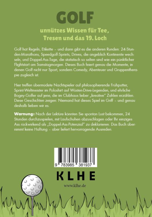 Produktbild: GOLF - unn&uuml;tzes Wissen f&uuml;r Tee, Tresen und das 19. Loch