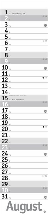Produktbild: Langplaner, silber 2026
