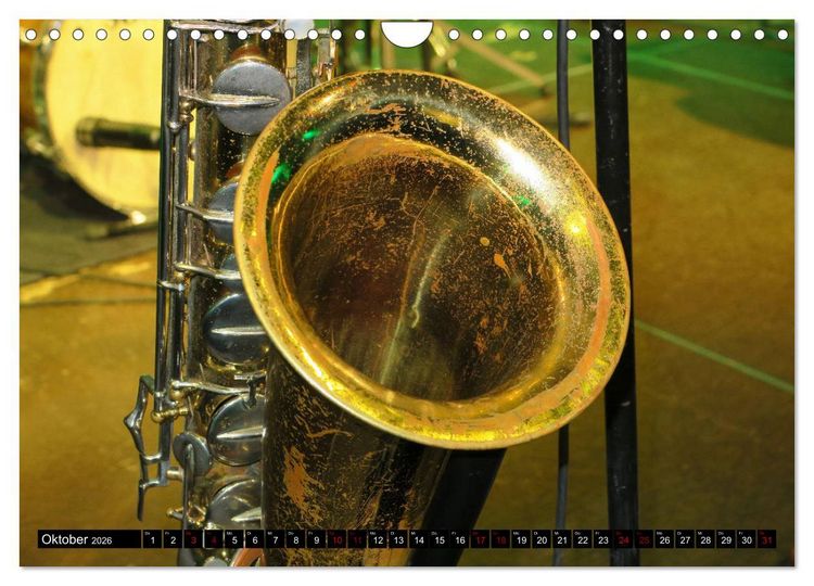 Produktbild: SAXOPHON - on stage (Wandkalender 2026 DIN A4 quer), CALVENDO Monatskalender