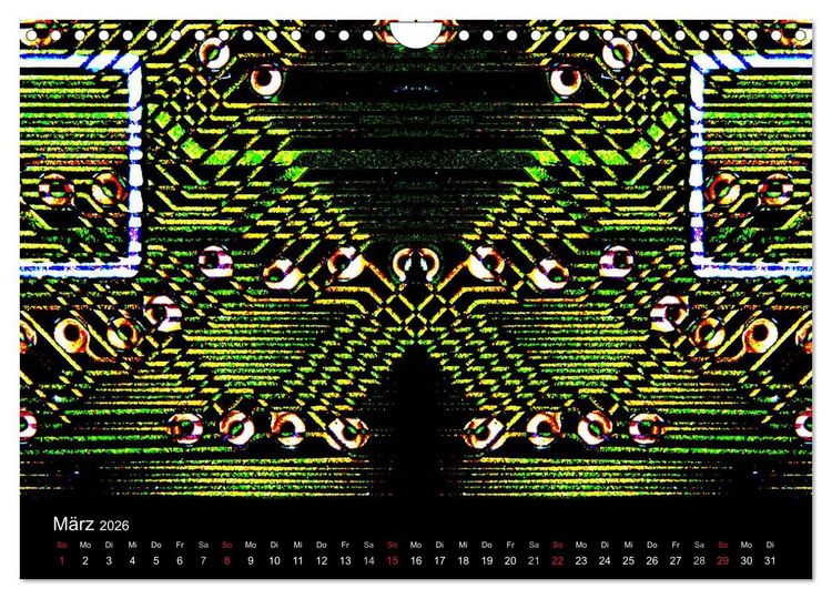 Produktbild: Computer ganz nah (Wandkalender 2026 DIN A4 quer), CALVENDO Monatskalender
