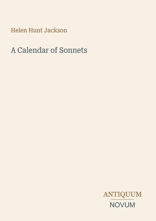 Produktbild: A Calendar of Sonnets
