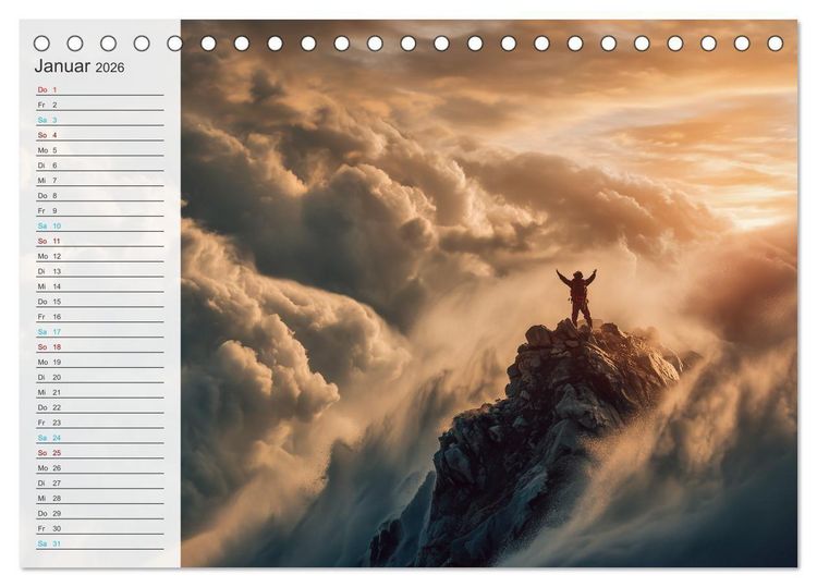 Produktbild: Freiheit sp&uuml;ren (Tischkalender 2026 DIN A5 quer), CALVENDO Monatskalender