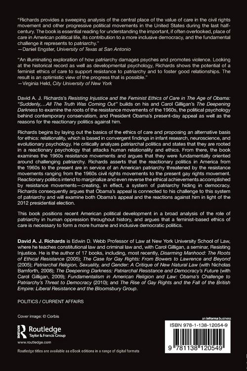 Produktbild: Resisting Injustice and the Feminist Ethics of Care in the Age of Obama