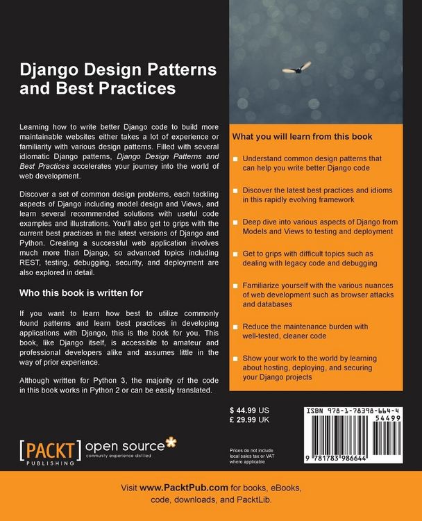 Produktbild: Django Design Patterns and Best Practices