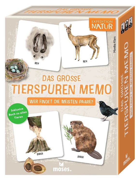 Produktbild: Das gro&szlig;e Tierspuren Memo