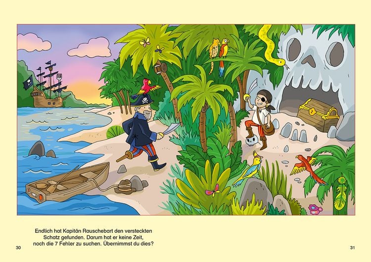 Produktbild: Die verflixten Sieben - Mein Fehler-Such-Buch - Am Meer