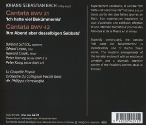 Produktbild: J.S. Bach: Cantatas BWV 21 & 42