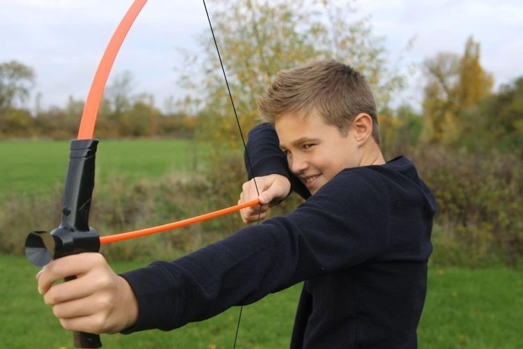 Produktbild: Petron SURESHOT Indoor Outdoor Archery Set Kinder Bogen mit 3 Pfeilen, orange