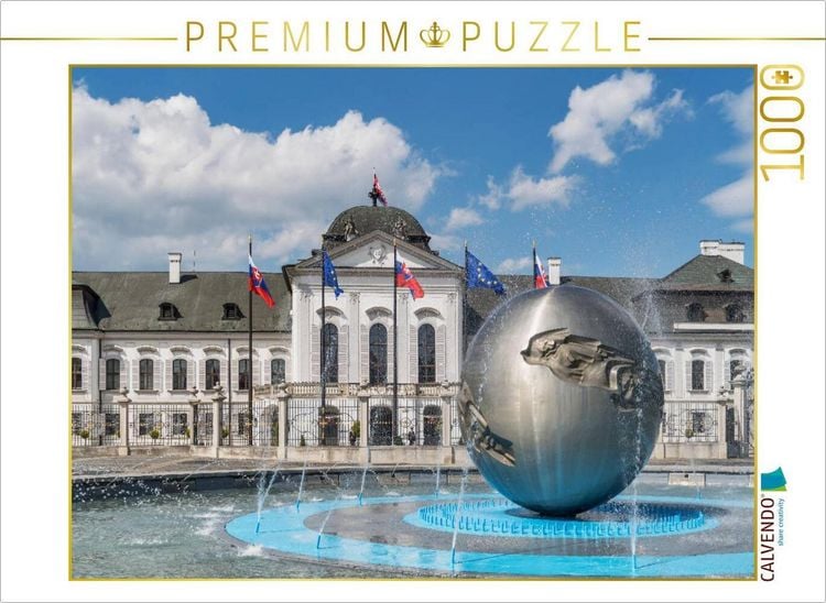 Produktbild: CALVENDO Puzzle Palais Grassalkovich und Friedensbrunnen Bratislava | 1000 Teile Lege-Gr&ouml;&szlig;e 64x48cm Foto-Puzzle f&uuml;r gl&uuml;ckliche Stunden