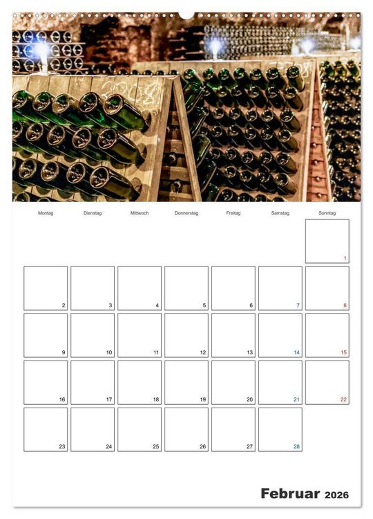 Produktbild: Rheingau Terminplaner (Wandkalender 2026 DIN A2 hoch), CALVENDO Monatskalender