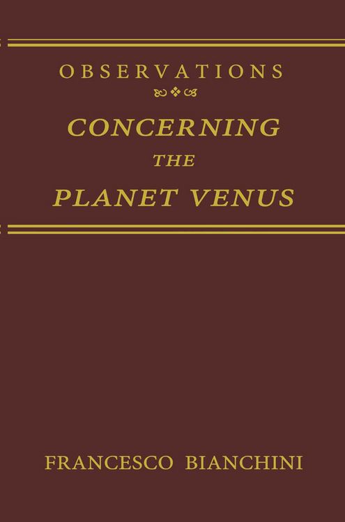 Produktbild: Observations Concerning the Planet Venus