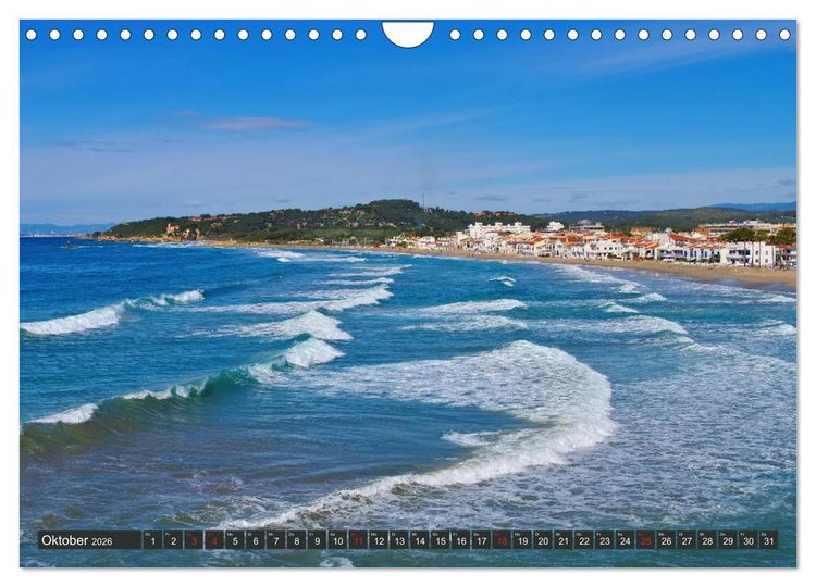 Produktbild: Costa de Ponent - Unterwegs zwischen Barcelona und Tarragona (Wandkalender 2026 DIN A4 quer), CALVENDO Monatskalender