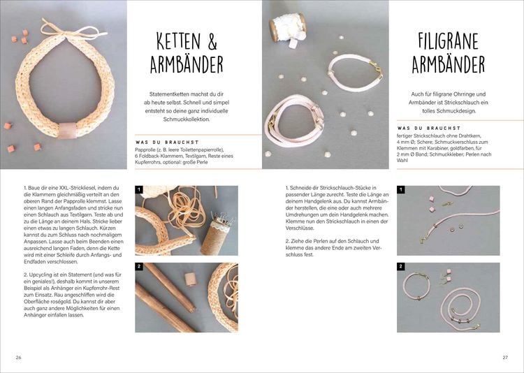 Produktbild: Deko-Ideen aus Strickschlauch