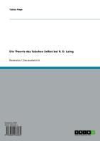 Produktbild: Die Theorie des falschen Selbst bei R. D. Laing