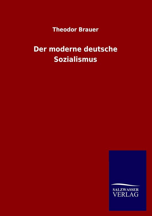 Produktbild: Der moderne deutsche Sozialismus