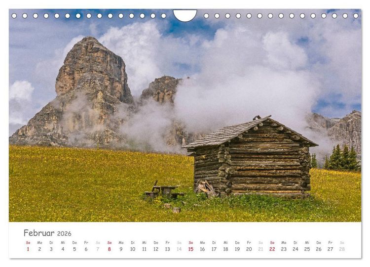 Produktbild: S&uuml;dtirol - Land der Berge und Seen (Wandkalender 2026 DIN A4 quer), CALVENDO Monatskalender
