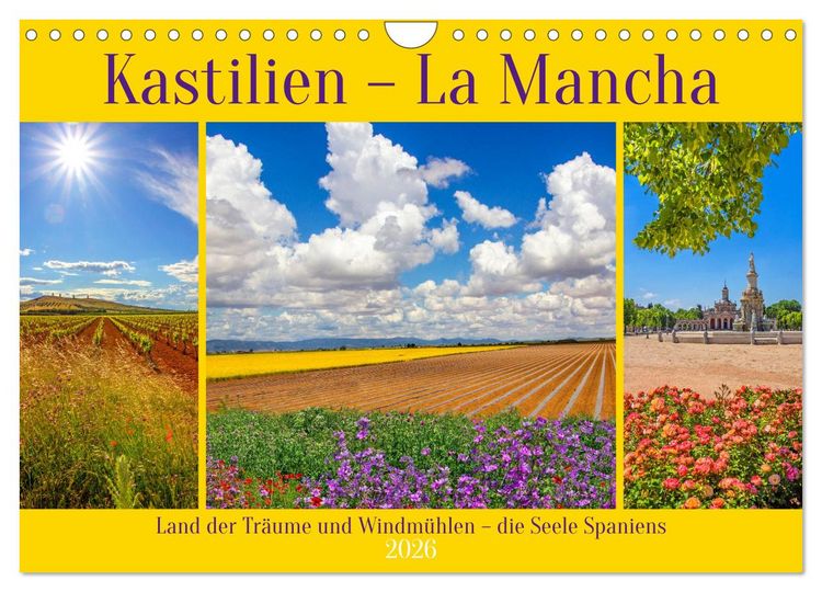 Produktbild: Kastilien - La Mancha (Wandkalender 2026 DIN A4 quer), CALVENDO Monatskalender