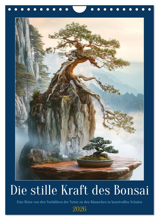 Produktbild: Die stille Kraft des Bonsai (Wandkalender 2026 DIN A4 hoch), CALVENDO Monatskalender