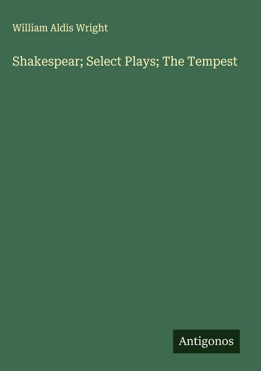 Produktbild: Shakespear; Select Plays; The Tempest