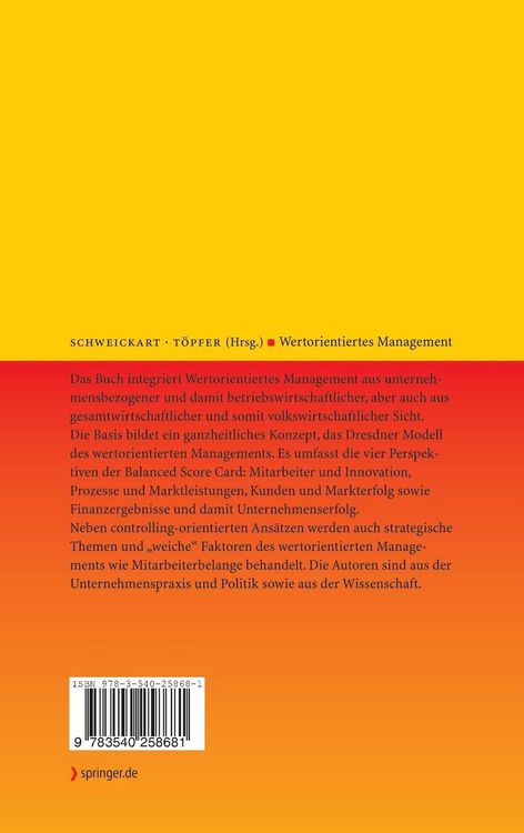 Produktbild: Wertorientiertes Management