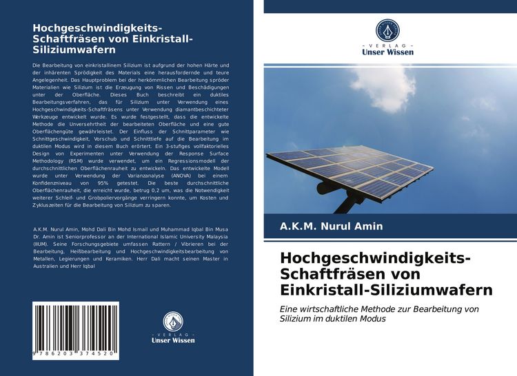 Produktbild: Hochgeschwindigkeits-Schaftfr&auml;sen von Einkristall-Siliziumwafern