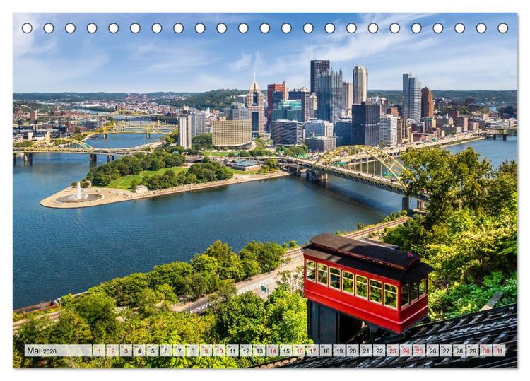Produktbild: St&auml;dte der USA - Metropolen und Momente (Tischkalender 2026 DIN A5 quer), CALVENDO Monatskalender