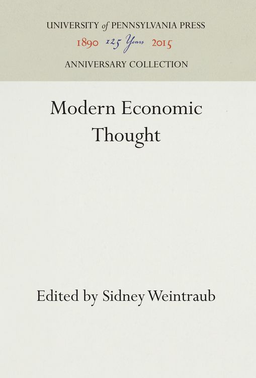 Produktbild: Modern Economic Thought