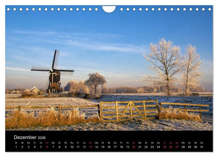 Produktbild: HOLL&Auml;NDISCHE LANDSCHAFTEN: ALBLASSERWAARD 2026 (Wandkalender 2026 DIN A4 quer), CALVENDO Monatskalender