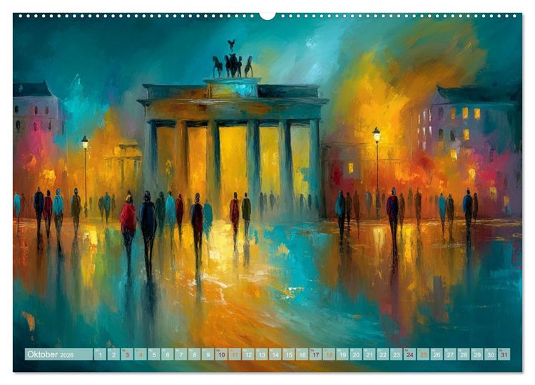 Produktbild: Visionen aus Linie und Raum (Wandkalender 2026 DIN A2 quer), CALVENDO Monatskalender