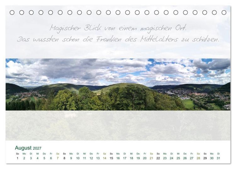 Produktbild: Main Rundblick (Tischkalender 2027 DIN A5 quer), CALVENDO Monatskalender