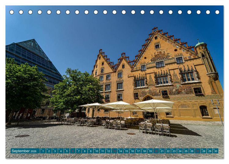 Produktbild: Quer durch Ulm (Tischkalender 2026 DIN A5 quer), CALVENDO Monatskalender