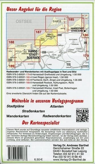 Produktbild: Radwander- und Wanderkarte Ostseebad Graal-M&uuml;ritz, Ribnitz-Damgarten und Umgebung