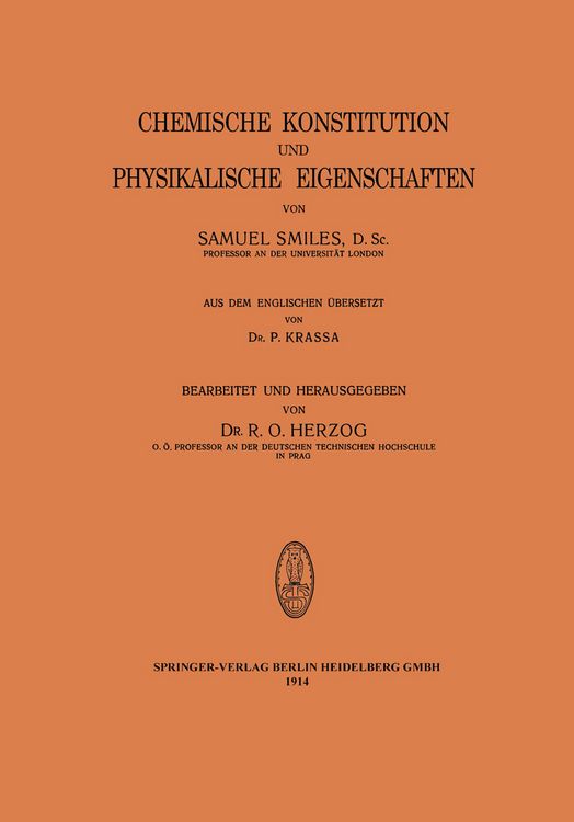 Produktbild: Chemische Konstitution und Physikalische Eigenschaften