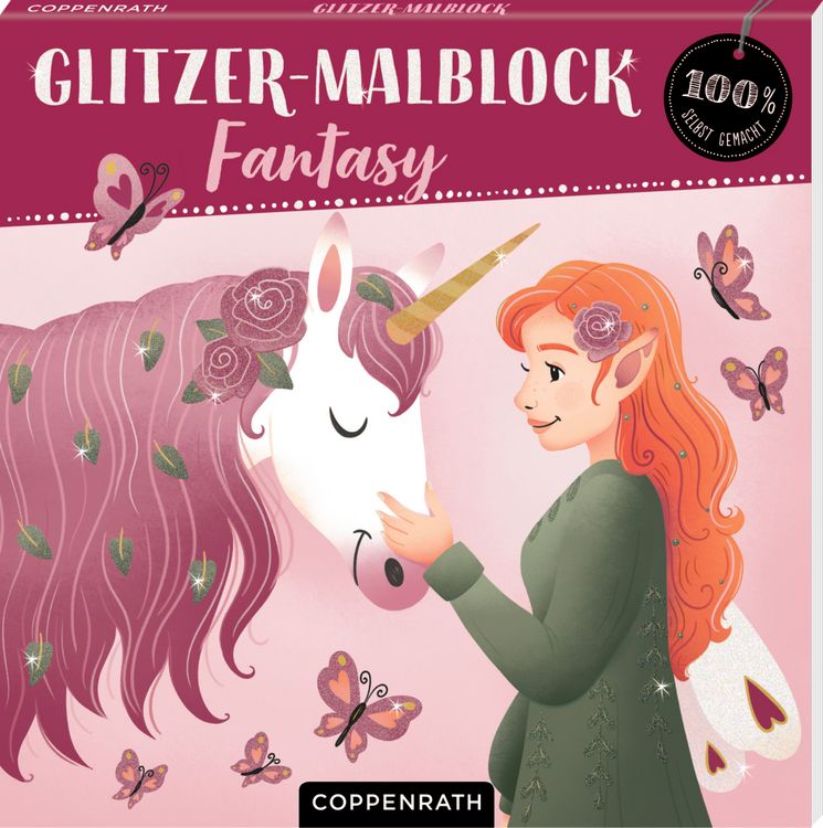 Produktbild: Glitzer-Malblock: Fantasy (100% selbst gemacht)