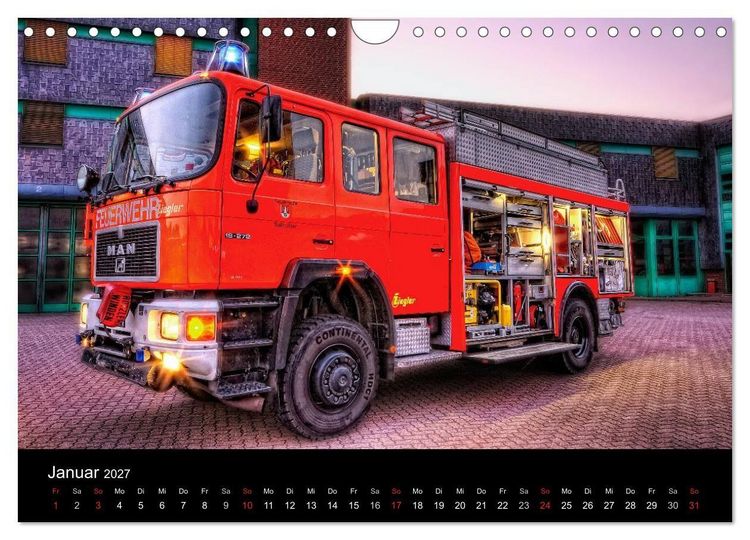 Produktbild: Einsatzfahrzeuge (Wandkalender 2027 DIN A4 quer), CALVENDO Monatskalender
