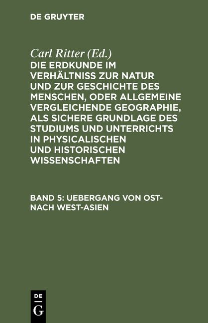 Produktbild: Uebergang von Ost- nach West-Asien