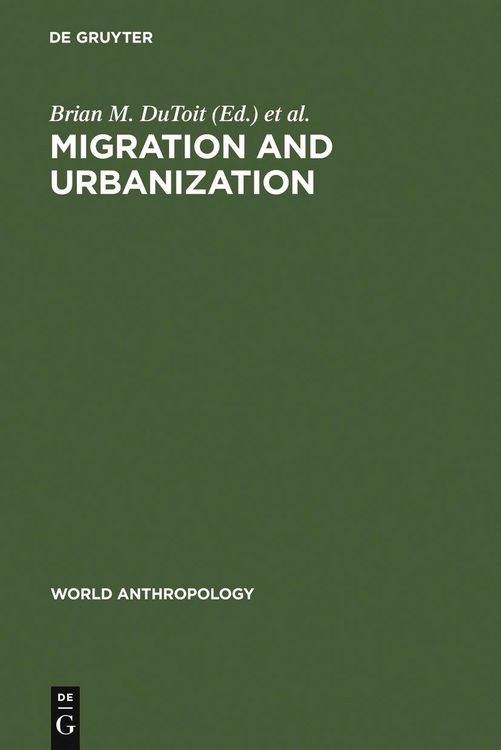Produktbild: Migration and Urbanization