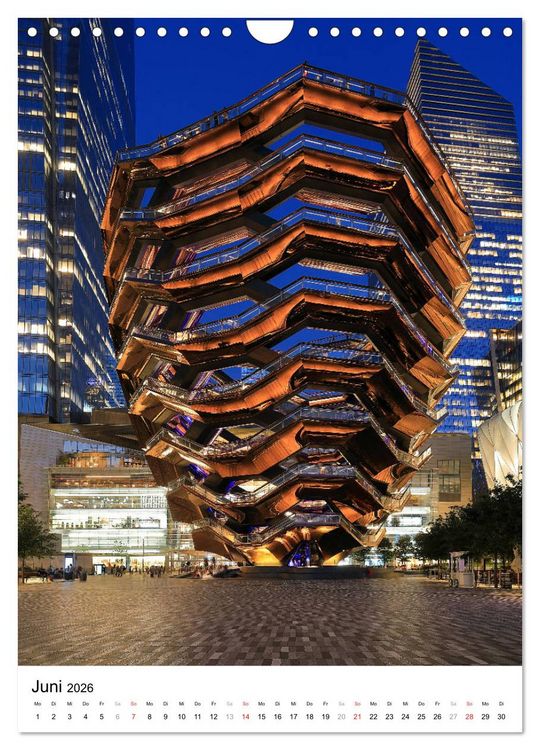 Produktbild: New Yorks architektonische Highlights (Wandkalender 2026 DIN A4 hoch), CALVENDO Monatskalender