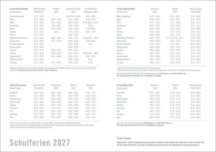 Produktbild: times&more Gr&uuml;n Kalenderbuch 2027