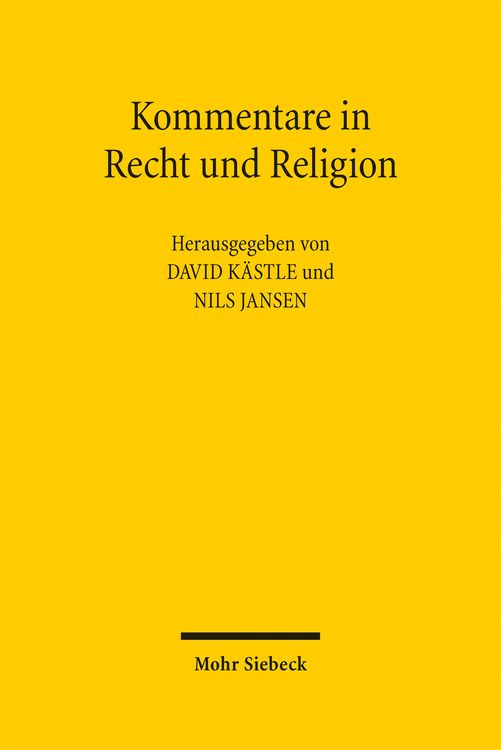 Produktbild: Kommentare in Recht und Religion