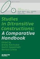 Produktbild: Studies in Ditransitive Constructions