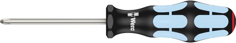 Produktbild: Wera 3350 05032021001 Werkstatt Kreuzschlitz-Schraubendreher PH 1 Klingenl&auml;nge: 80mm