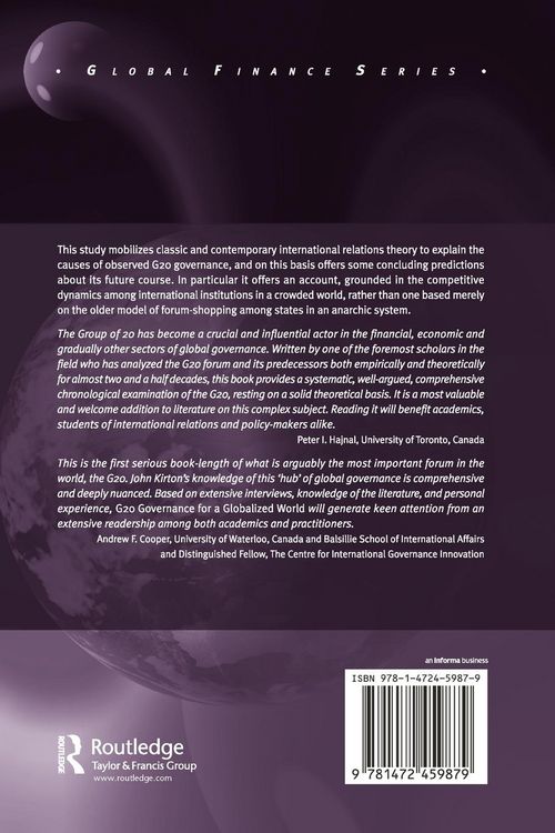 Produktbild: G20 Governance for a Globalized World