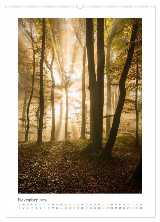Produktbild: peaceful silence - einsame Landschaften (Wandkalender 2026 DIN A2 hoch), CALVENDO Monatskalender