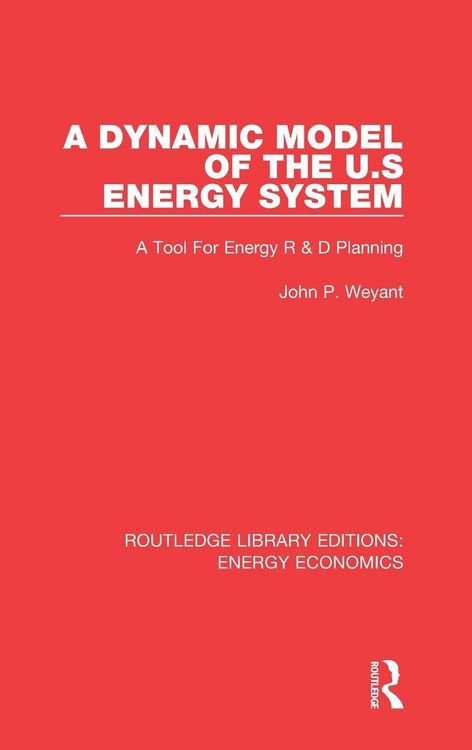Produktbild: A Dynamic Model of the US Energy System