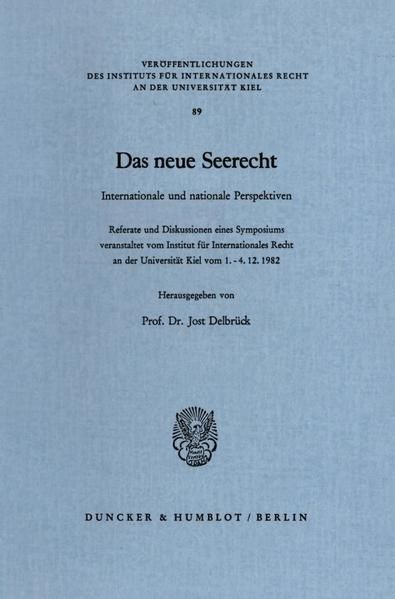 Produktbild: Das neue Seerecht.
